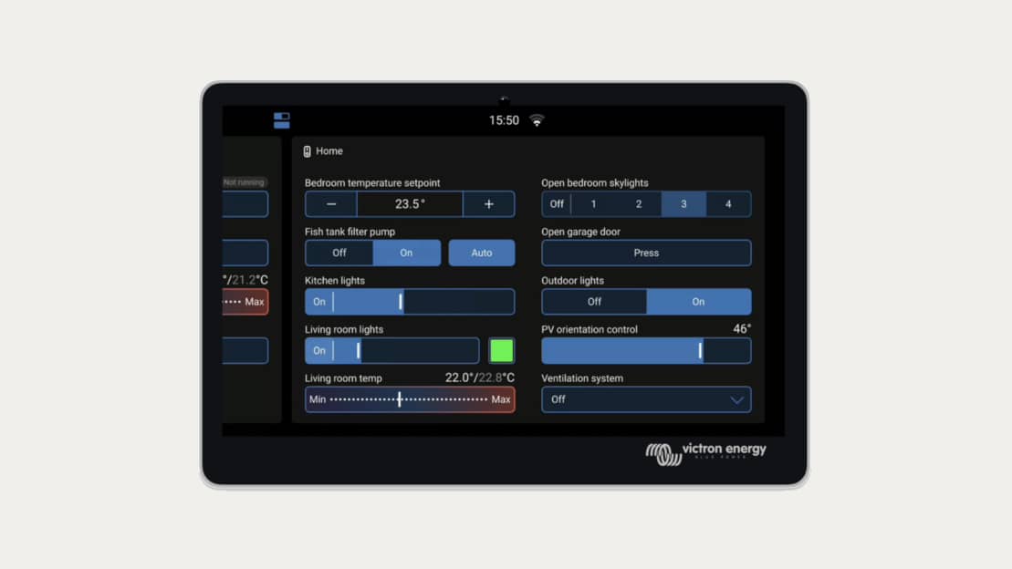 Venus OS v3.70 GX 开关面板