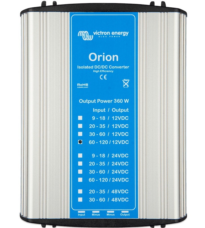 Orion隔离式360W直流-直流转换器和专用型号