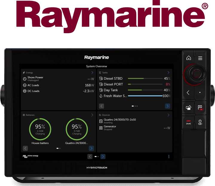 将GX监测设备集成到船用多功能显示器中 - Raymarine