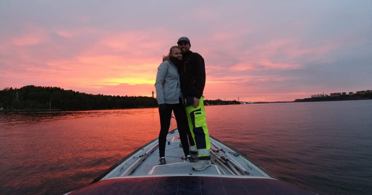 Solar-powered sailing around the world