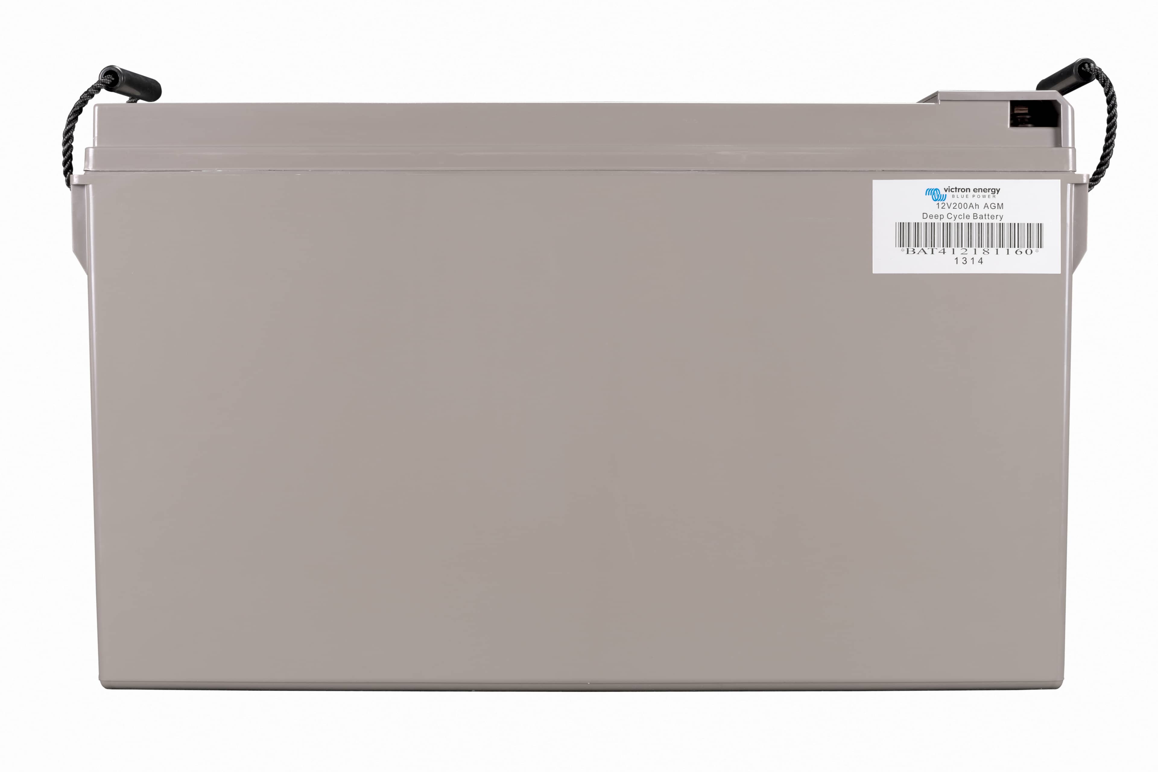 12V 200Ah AGM Deep Cycle Battery (front) thumbnail