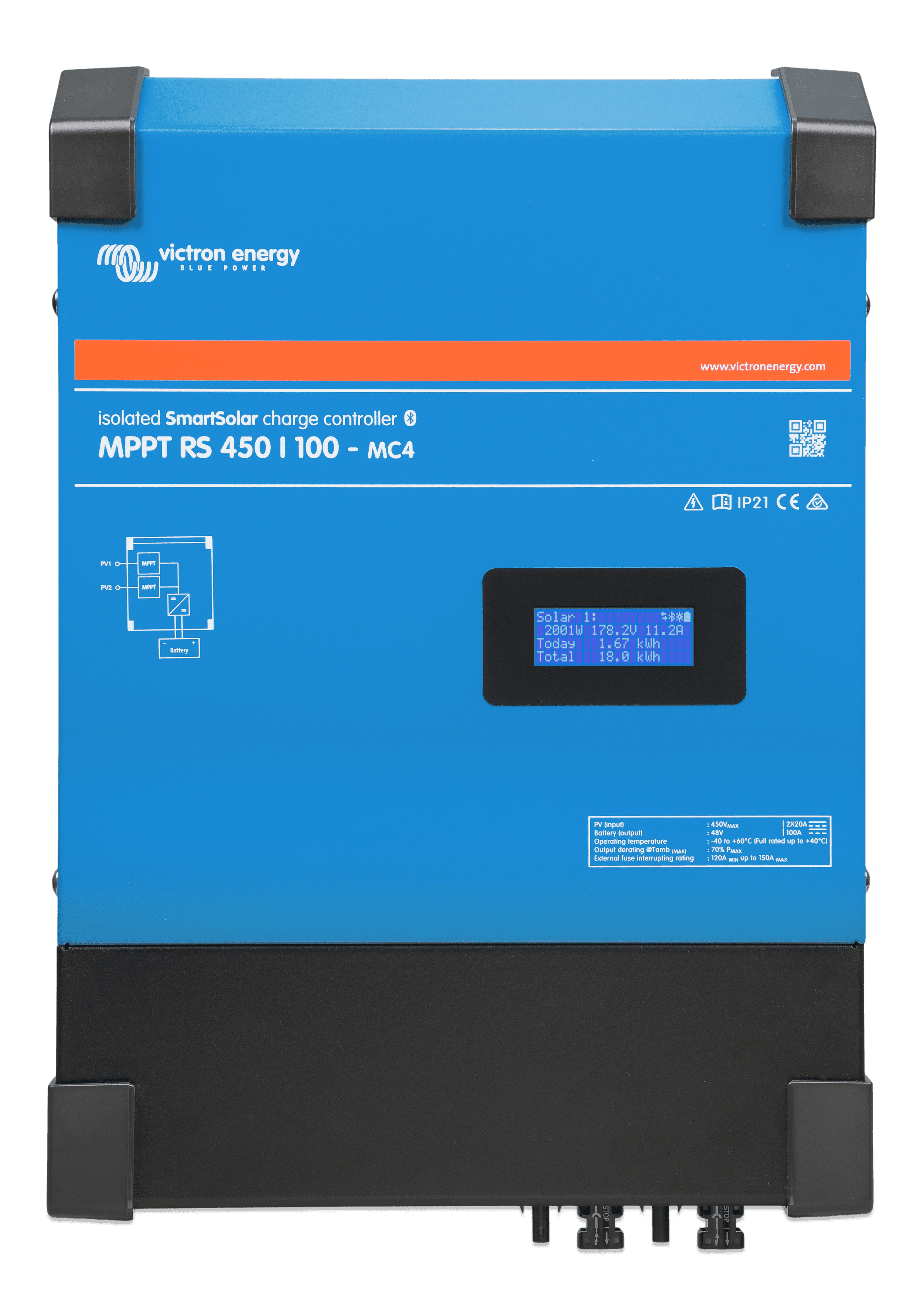 SmartSolar MPPT RS 450-100-MC4 (front)  thumbnail