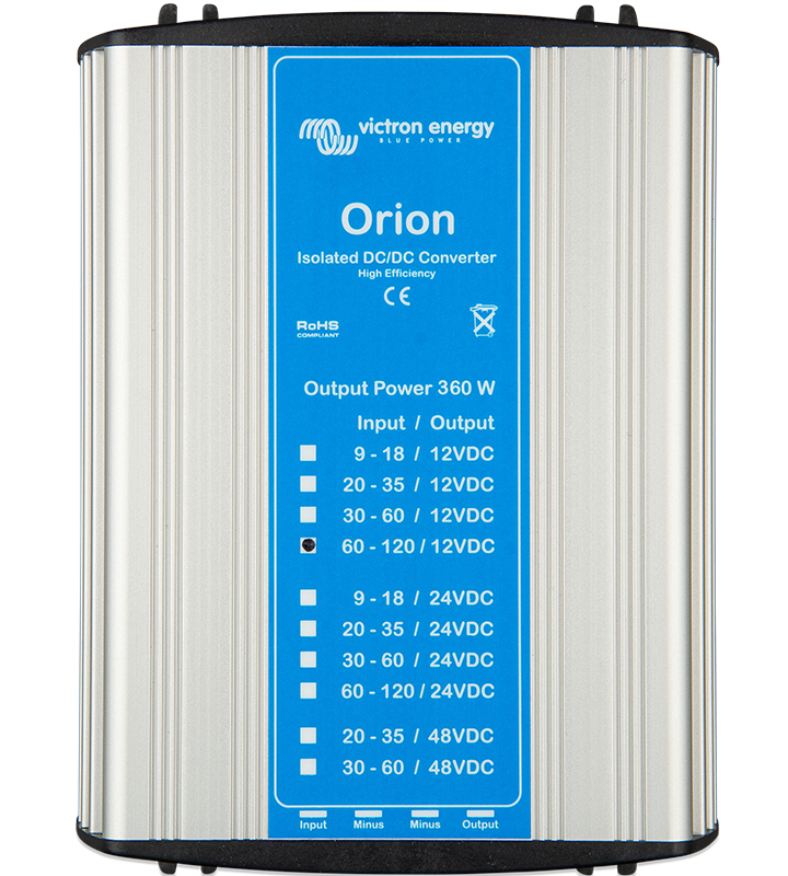 Orion隔离式360W直流-直流转换器和专用型号